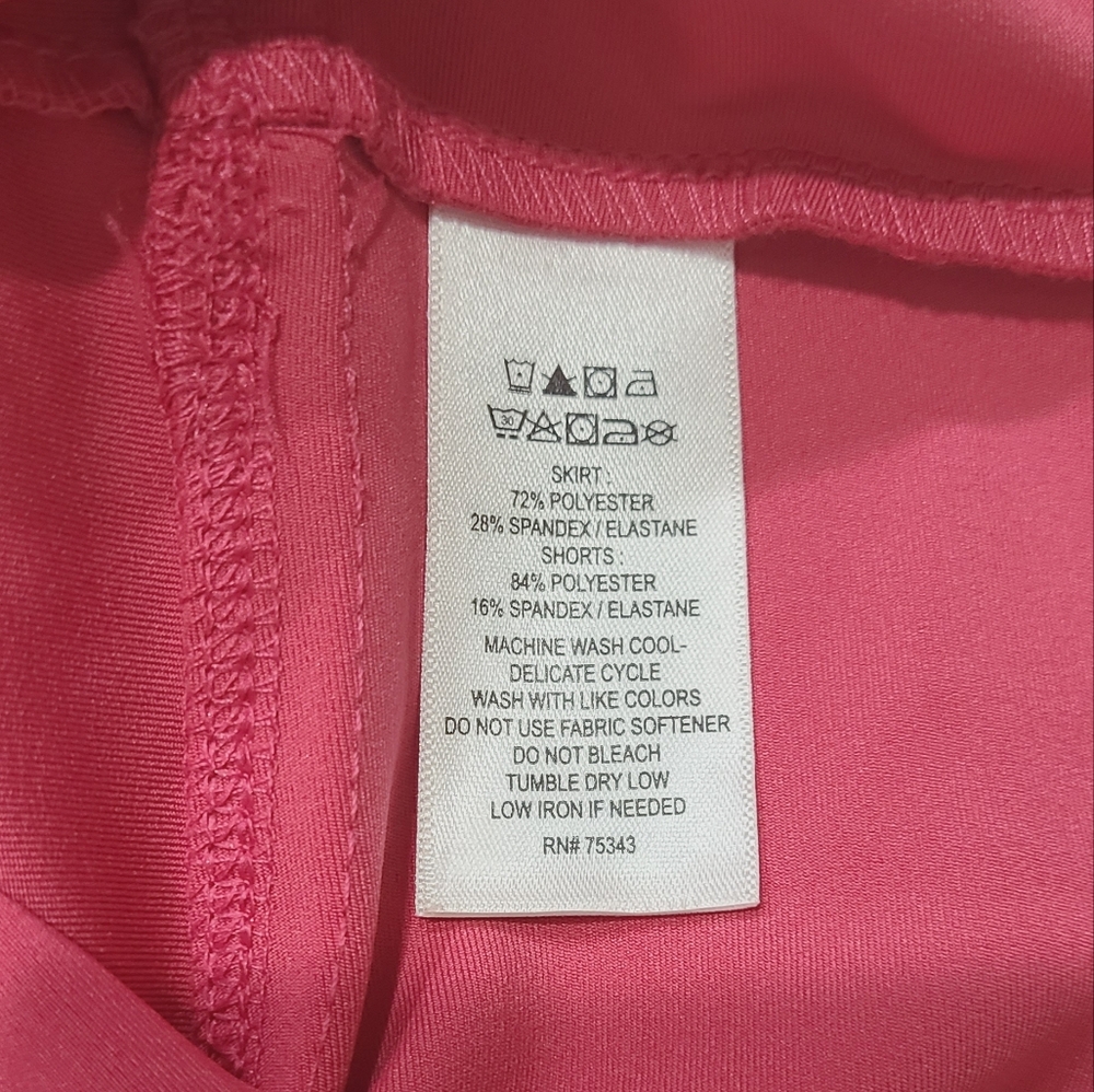 Tommy Bahama Golf Berry Pink Ruffle Hem Active Skort Sz XL - Picture 7 of 14